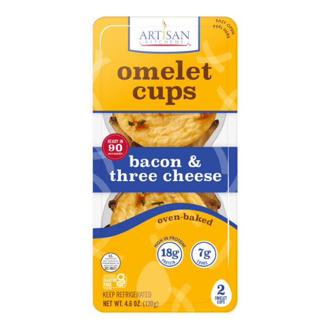 2 count Omelet Cups Bacon Cheese