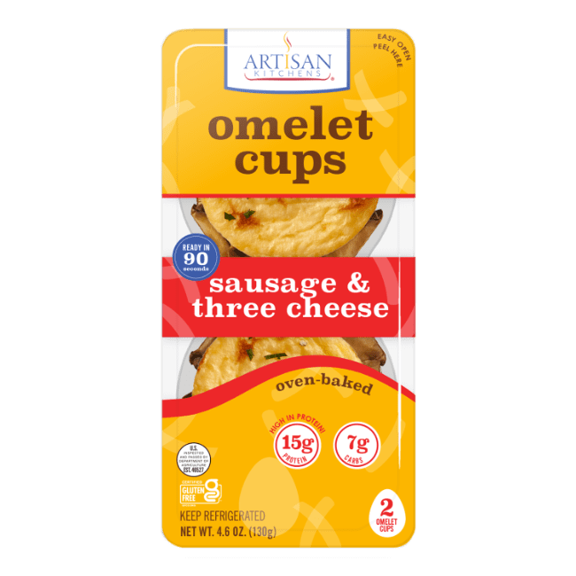 2 count Omelet Cups Sausage Cheese